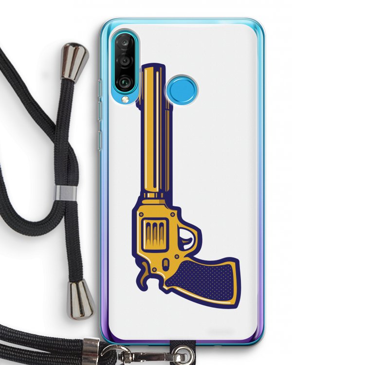 Pew Pew Pew: Huawei P30 Lite Transparant Hoesje met koord