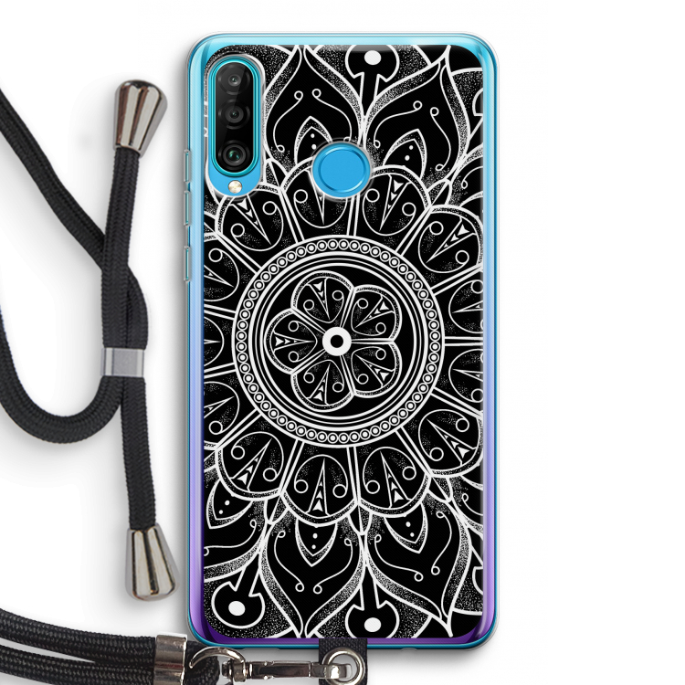 Roses Are Red: Huawei P30 Lite Transparant Hoesje met koord