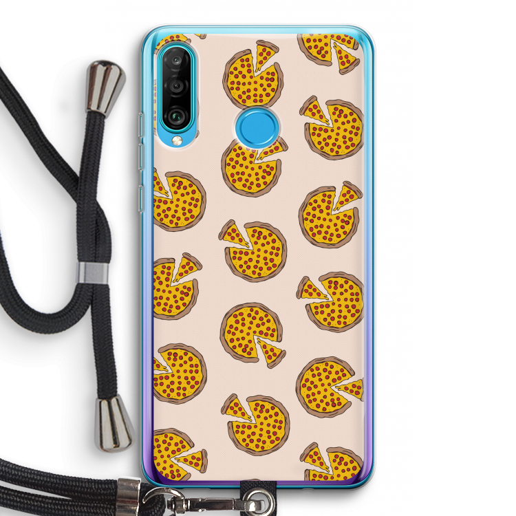 You Had Me At Pizza: Huawei P30 Lite Transparant Hoesje met koord