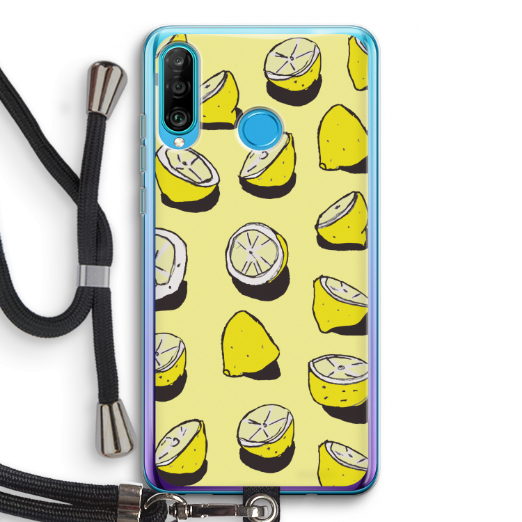 When Life Gives You Lemons...: Huawei P30 Lite Transparant Hoesje met koord