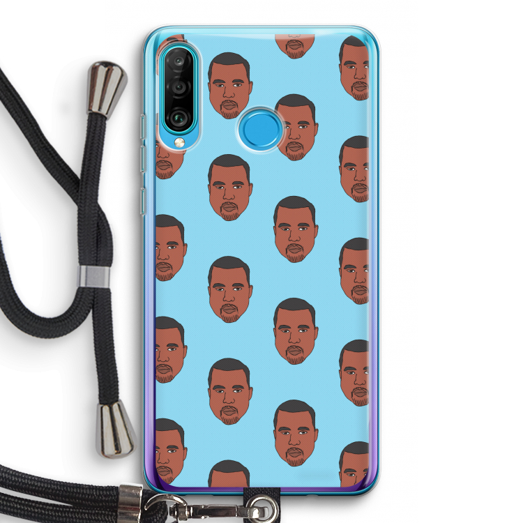 Kanye Call Me?: Huawei P30 Lite Transparant Hoesje met koord