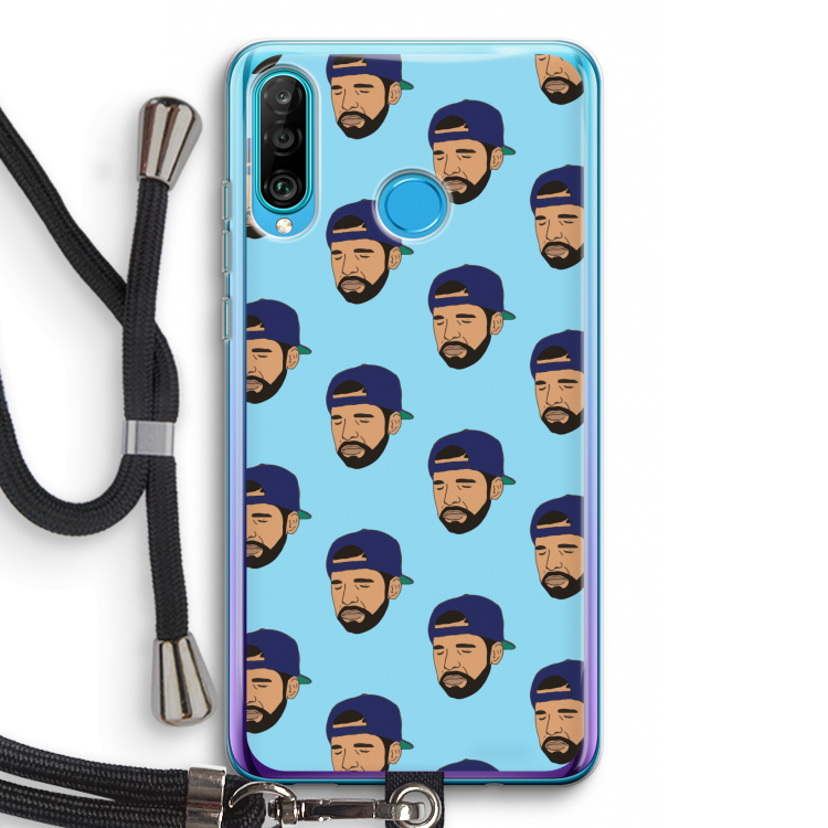 Drake Away: Huawei P30 Lite Transparant Hoesje met koord