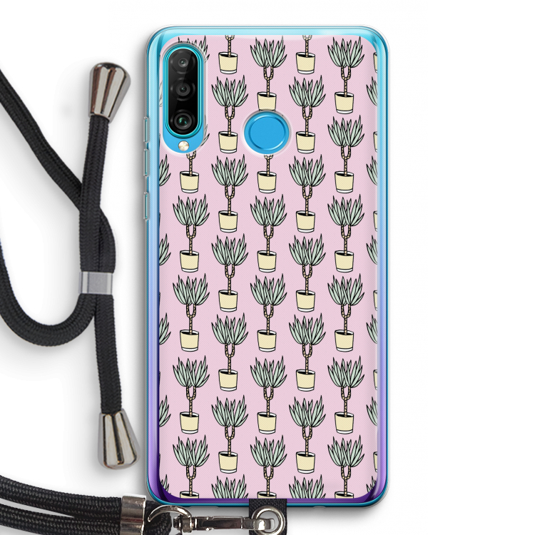 Boompje: Huawei P30 Lite Transparant Hoesje met koord