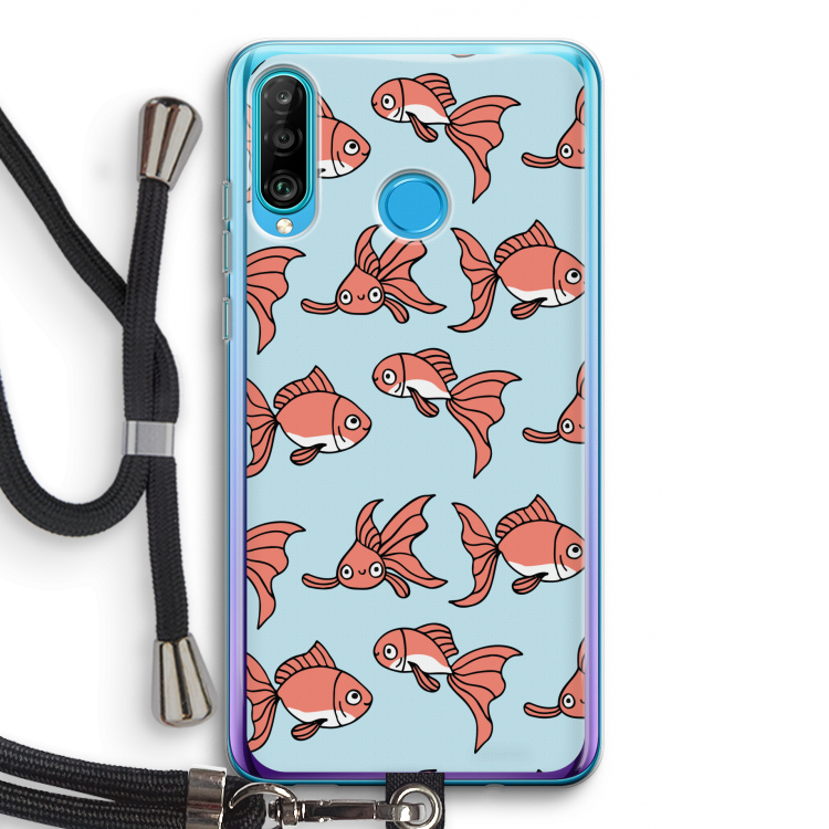 Blub: Huawei P30 Lite Transparant Hoesje met koord
