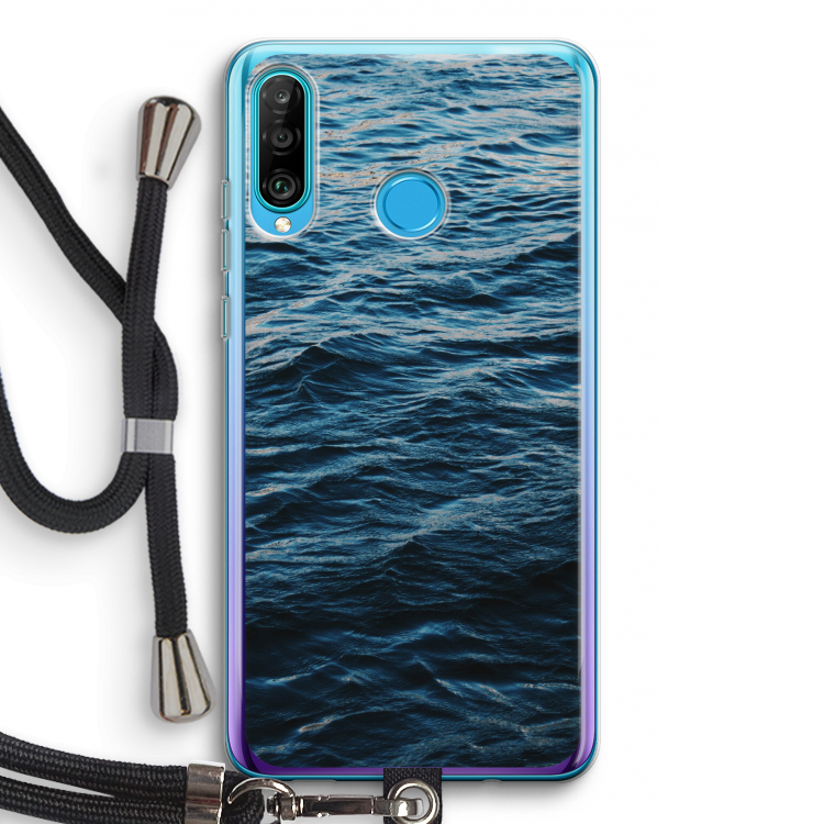 Oceaan: Huawei P30 Lite Transparant Hoesje met koord