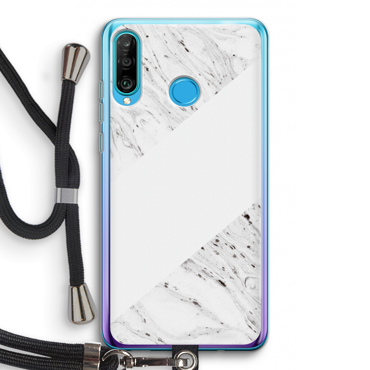Biggest stripe: Huawei P30 Lite Transparant Hoesje met koord