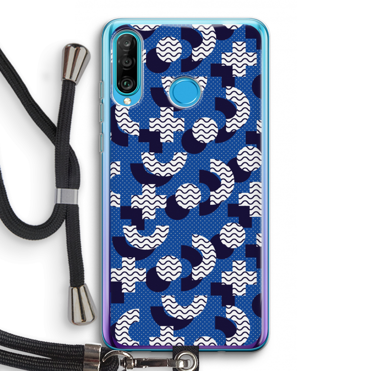 8-bit N°5: Huawei P30 Lite Transparant Hoesje met koord