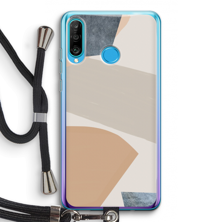 Formo: Huawei P30 Lite Transparant Hoesje met koord
