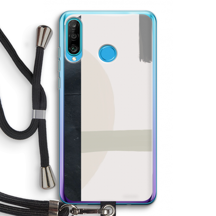 Baca: Huawei P30 Lite Transparant Hoesje met koord