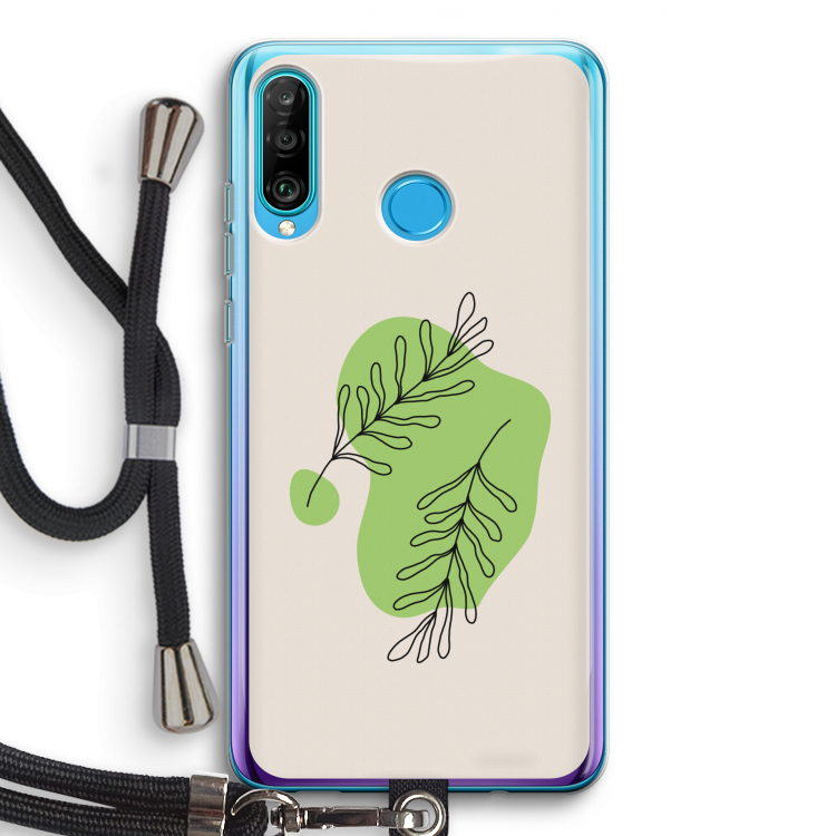 Beleaf in you: Huawei P30 Lite Transparant Hoesje met koord