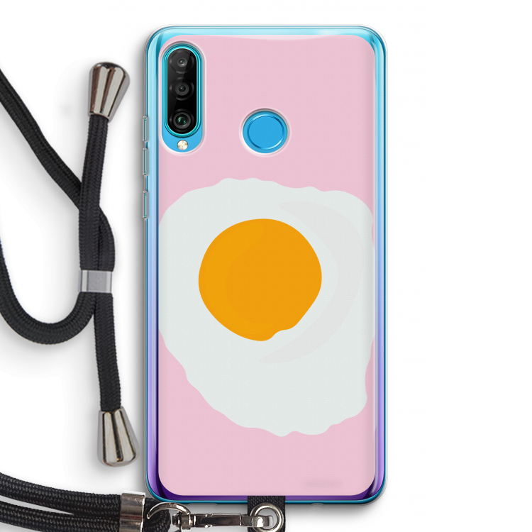 Sunny side up: Huawei P30 Lite Transparant Hoesje met koord