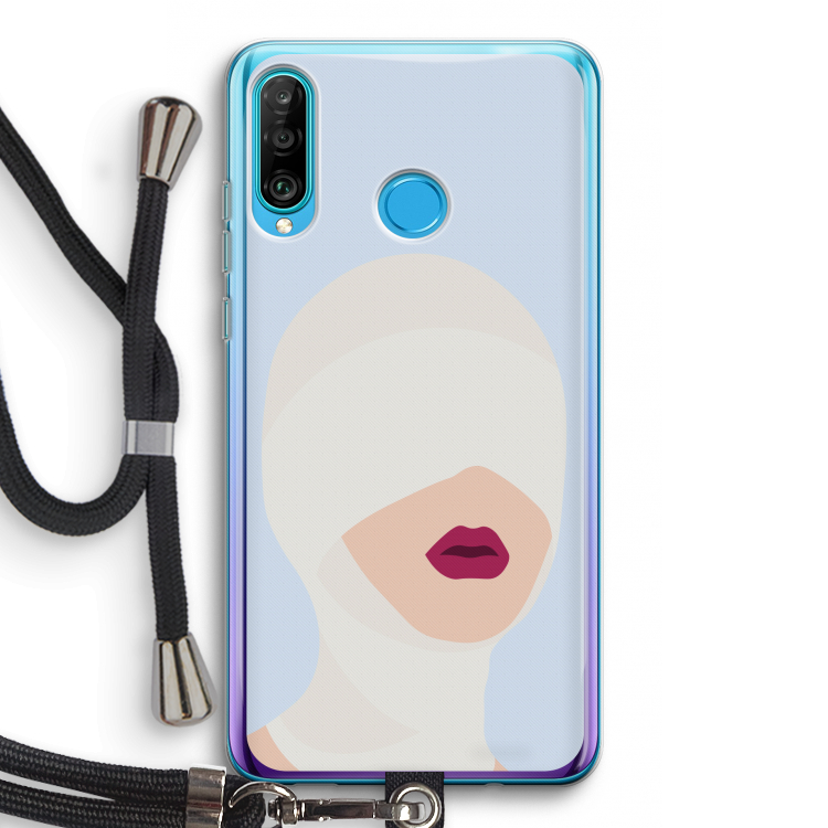 Incognito: Huawei P30 Lite Transparant Hoesje met koord