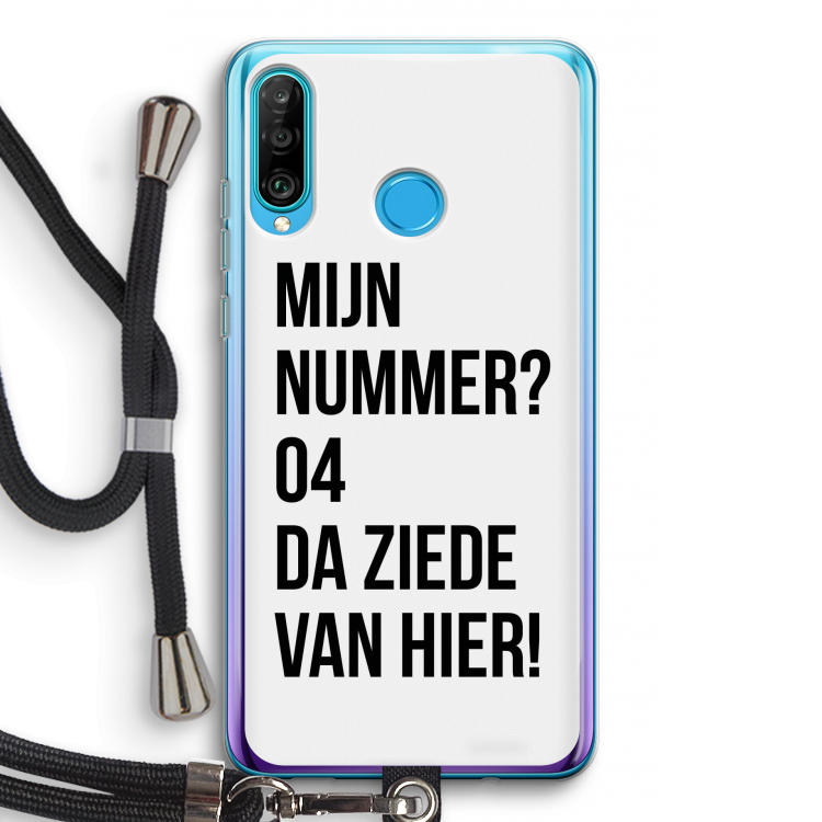 Da ziede van hier: Huawei P30 Lite Transparant Hoesje met koord