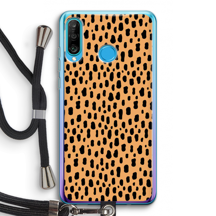 Panter: Huawei P30 Lite Transparant Hoesje met koord