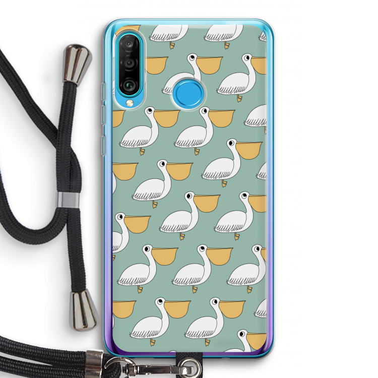 Pelican: Huawei P30 Lite Transparant Hoesje met koord