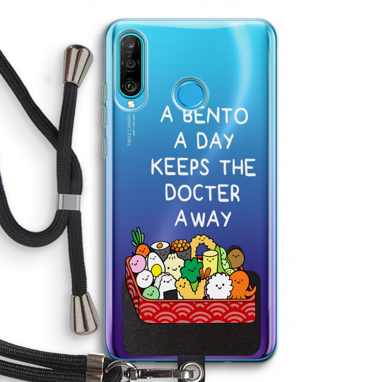 Bento a day: Huawei P30 Lite Transparant Hoesje met koord