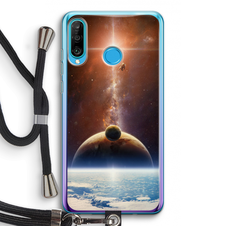 Omicron 2019: Huawei P30 Lite Transparant Hoesje met koord