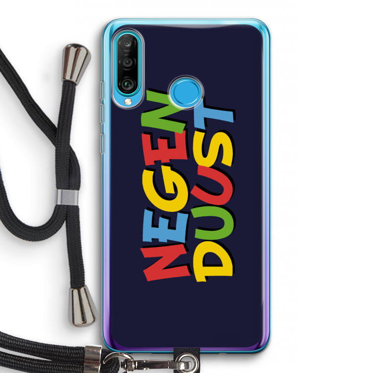 90's One: Huawei P30 Lite Transparant Hoesje met koord