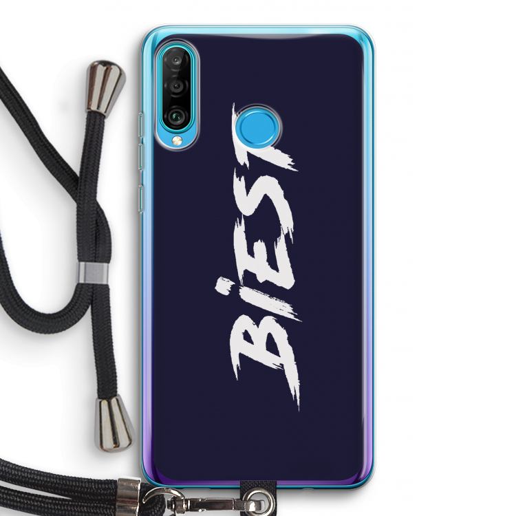 Biest: Huawei P30 Lite Transparant Hoesje met koord