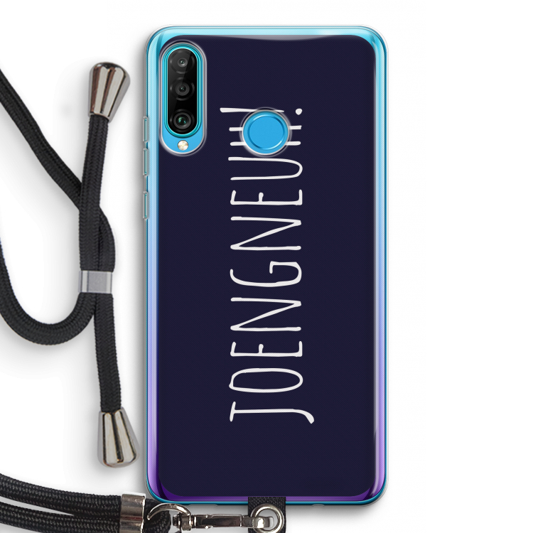 Joengneuh!: Huawei P30 Lite Transparant Hoesje met koord