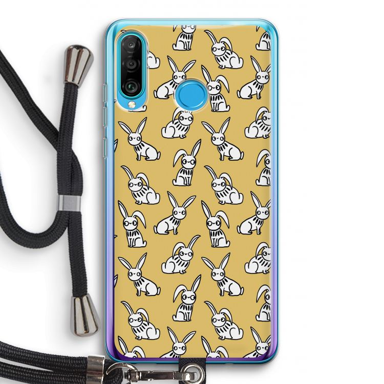 Haas: Huawei P30 Lite Transparant Hoesje met koord
