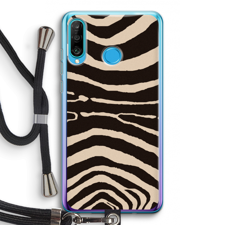 Arizona Zebra: Huawei P30 Lite Transparant Hoesje met koord