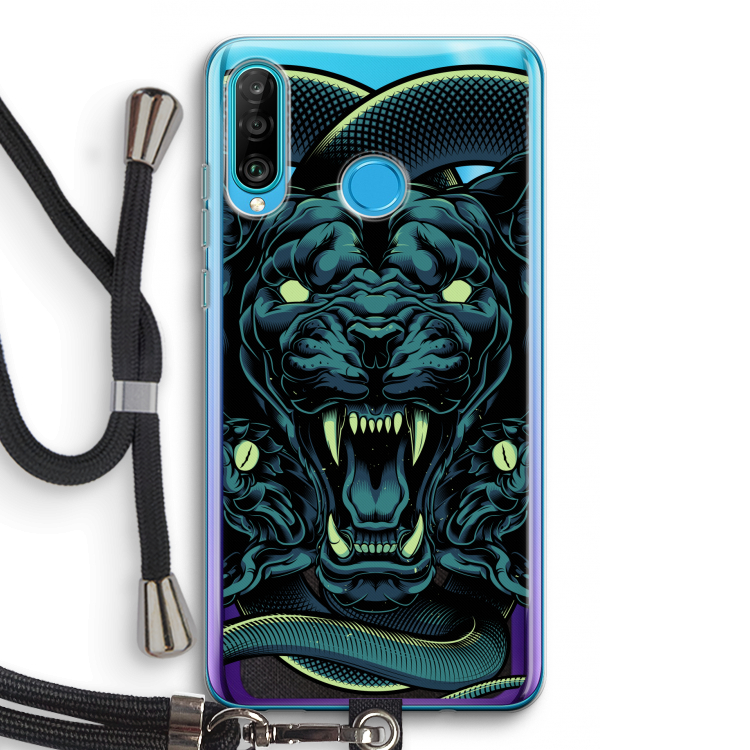 Cougar and Vipers: Huawei P30 Lite Transparant Hoesje met koord