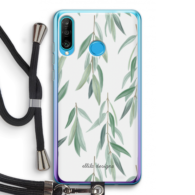 Branch up your life: Huawei P30 Lite Transparant Hoesje met koord