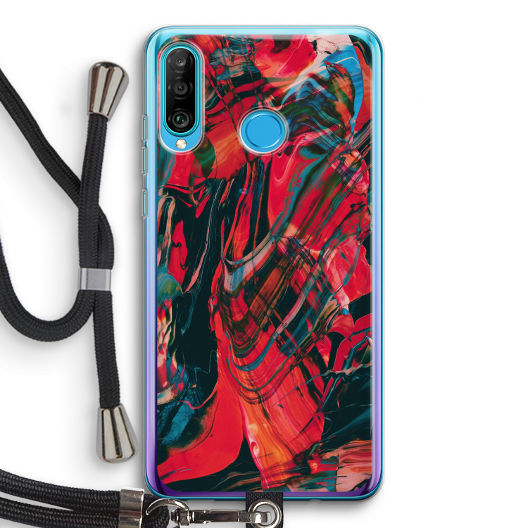 Endless Descent: Huawei P30 Lite Transparant Hoesje met koord