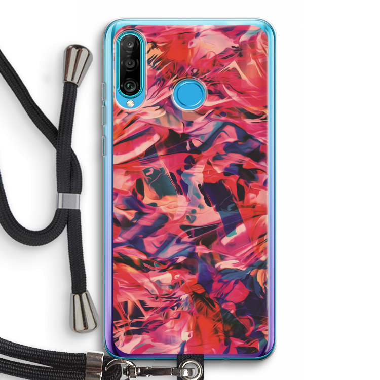California: Huawei P30 Lite Transparant Hoesje met koord