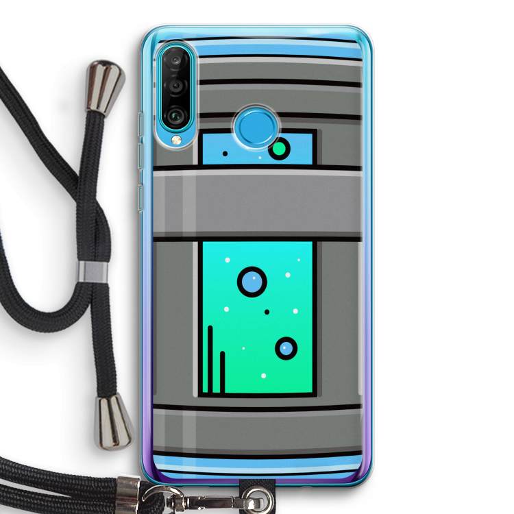 Chug Bottle: Huawei P30 Lite Transparant Hoesje met koord