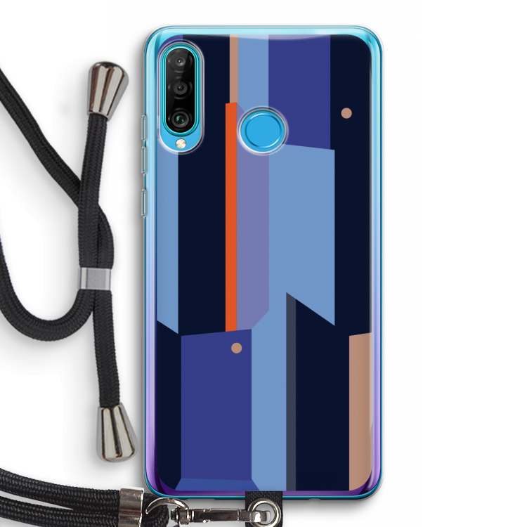 Gestalte 3: Huawei P30 Lite Transparant Hoesje met koord