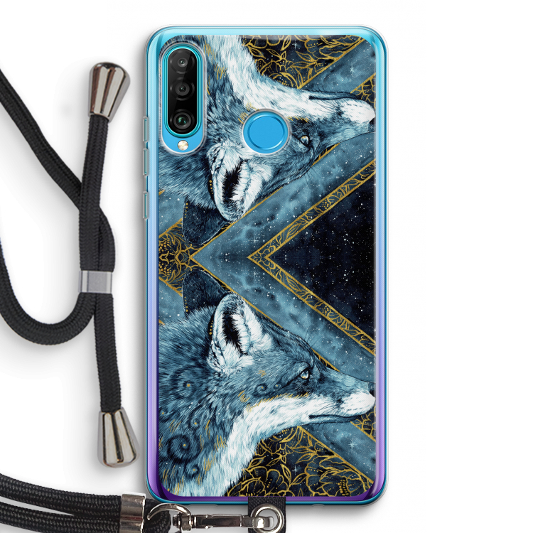 Golden Fox: Huawei P30 Lite Transparant Hoesje met koord