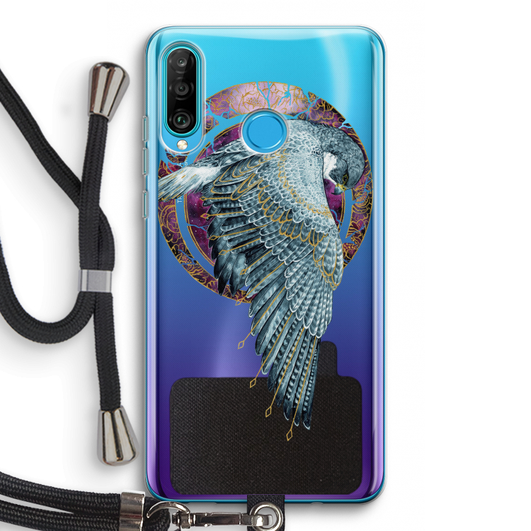 Golden Falcon: Huawei P30 Lite Transparant Hoesje met koord