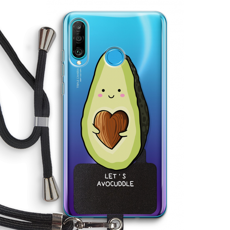 Avocuddle: Huawei P30 Lite Transparant Hoesje met koord