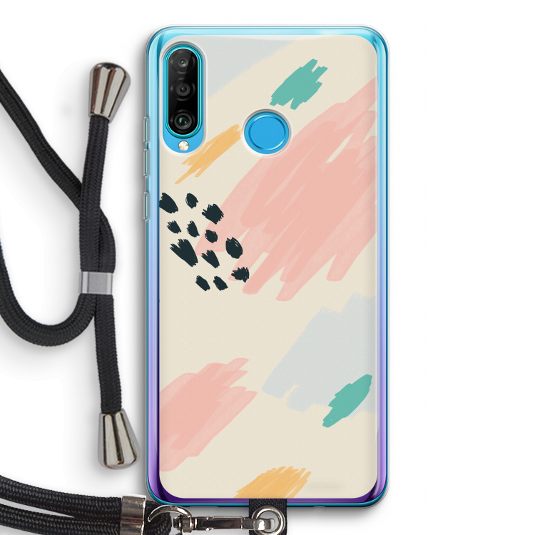 Sunday Chillings: Huawei P30 Lite Transparant Hoesje met koord