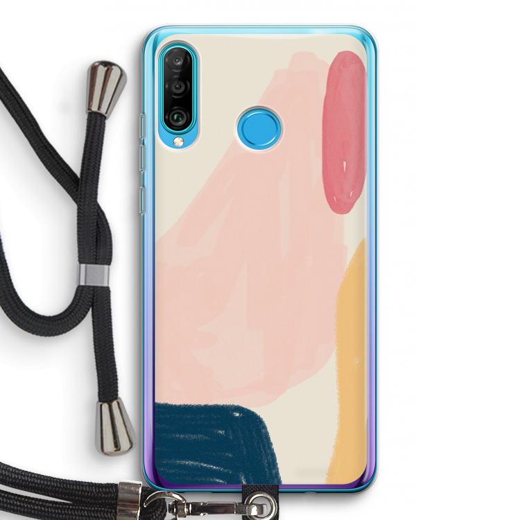 Saturday Flow: Huawei P30 Lite Transparant Hoesje met koord