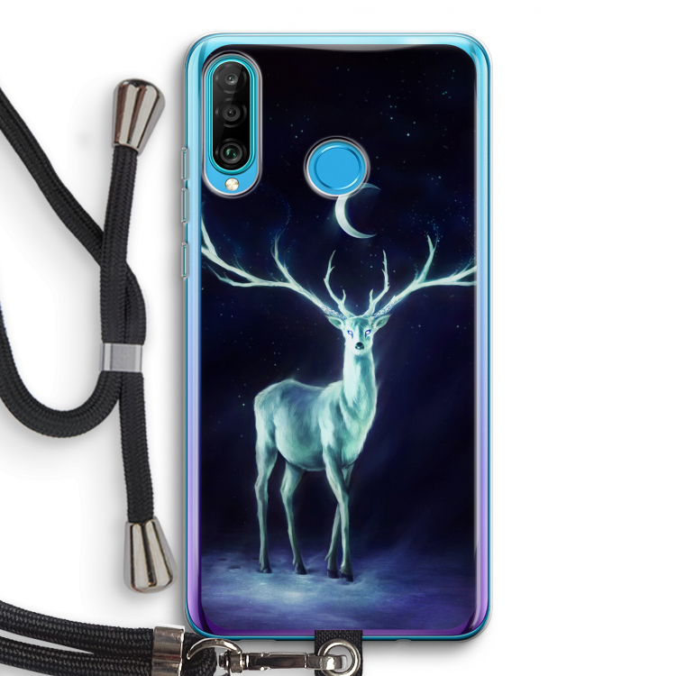 Nightbringer: Huawei P30 Lite Transparant Hoesje met koord
