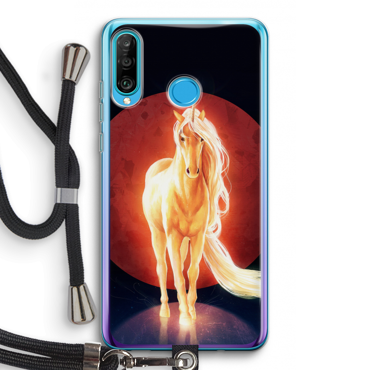 Last Unicorn: Huawei P30 Lite Transparant Hoesje met koord