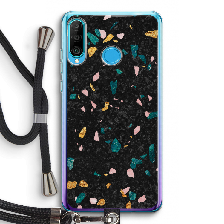 Terrazzo N°10: Huawei P30 Lite Transparant Hoesje met koord