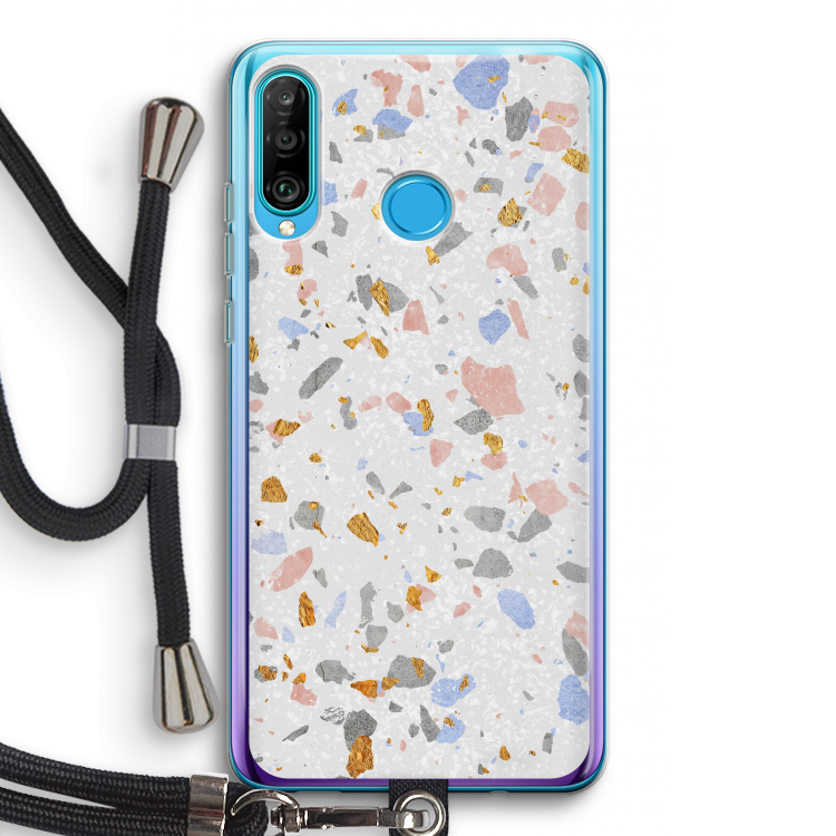 Terrazzo N°8: Huawei P30 Lite Transparant Hoesje met koord