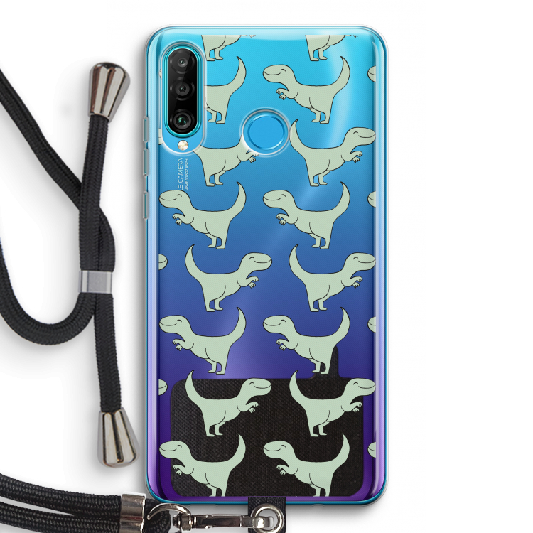 Dinos: Huawei P30 Lite Transparant Hoesje met koord