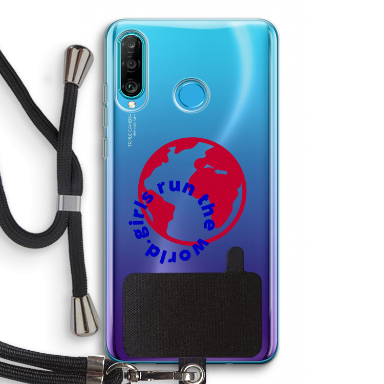 Run The World: Huawei P30 Lite Transparant Hoesje met koord