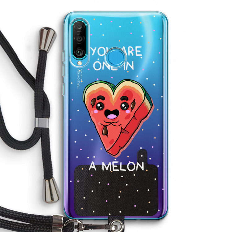 One In A Melon: Huawei P30 Lite Transparant Hoesje met koord