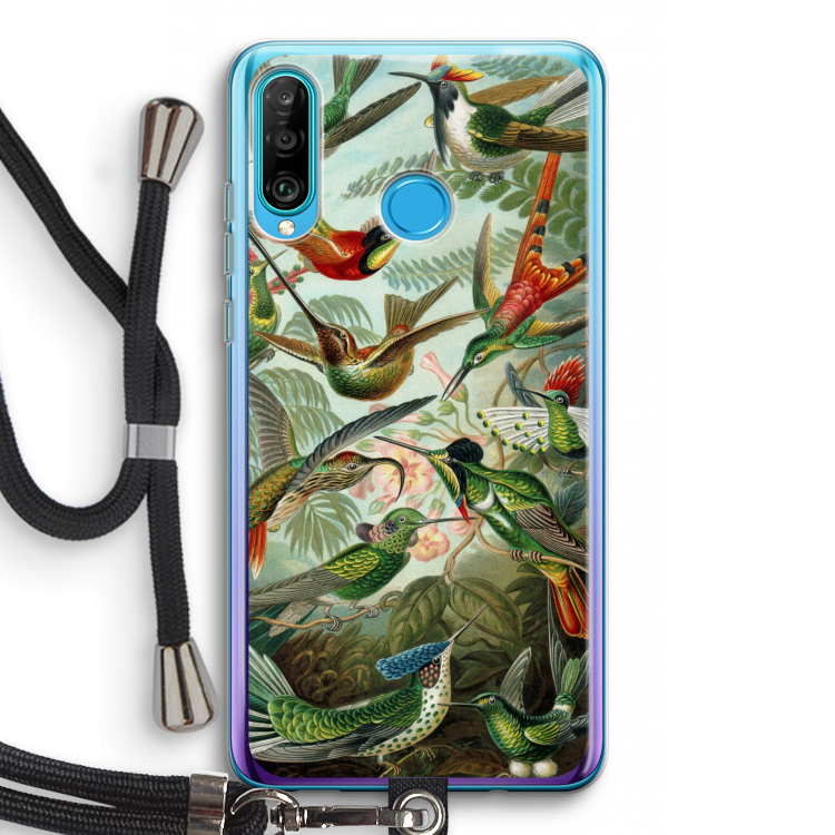 Haeckel Trochilidae: Huawei P30 Lite Transparant Hoesje met koord