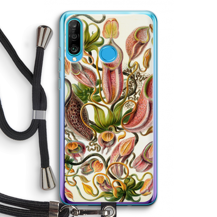 Haeckel Nepenthaceae: Huawei P30 Lite Transparant Hoesje met koord