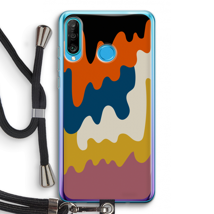 Baar A: Huawei P30 Lite Transparant Hoesje met koord