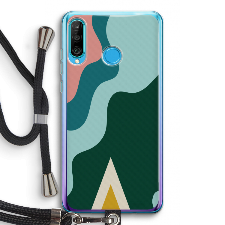 Noor B: Huawei P30 Lite Transparant Hoesje met koord
