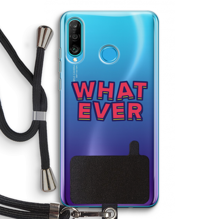 Whatever: Huawei P30 Lite Transparant Hoesje met koord