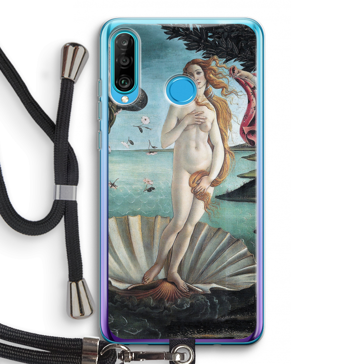 Birth Of Venus: Huawei P30 Lite Transparant Hoesje met koord